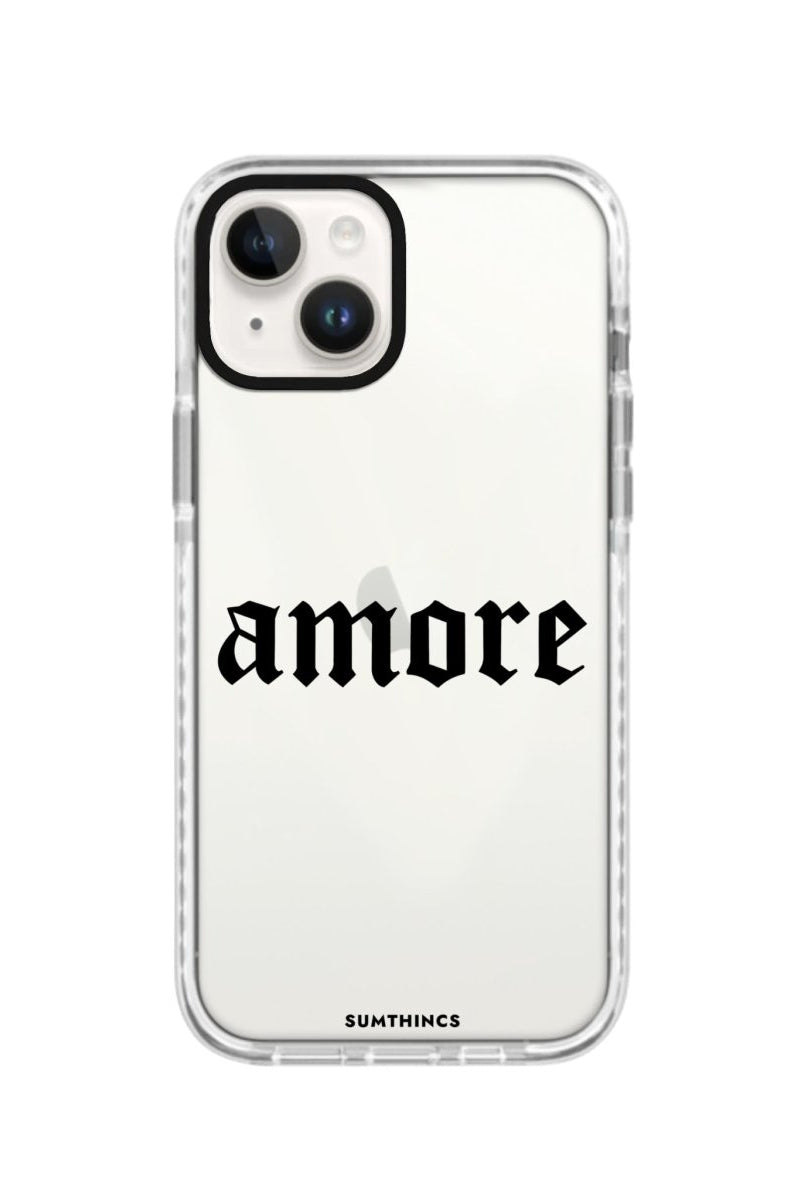 iPhone 14 Plus Amore Procase Şeffaf Telefon Kılıfı Beyaz Şeffaf - SUMTHINCS
