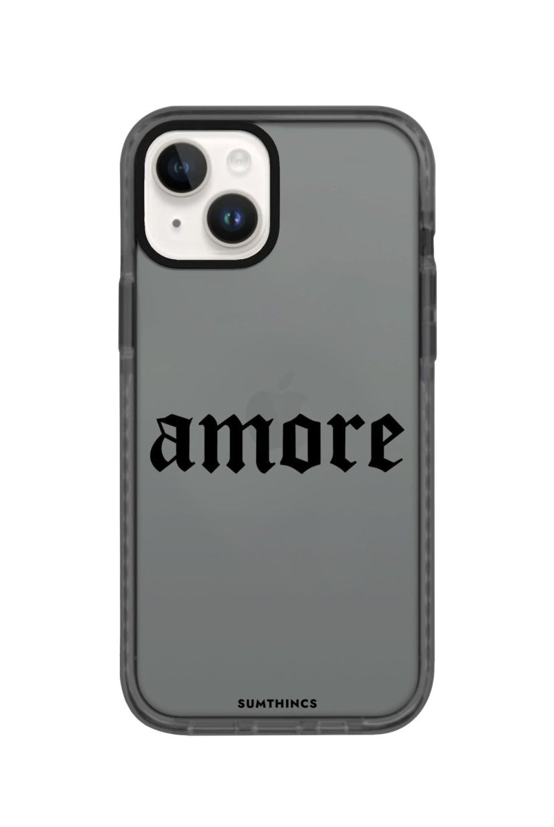 iPhone 14 Plus Amore Procase Şeffaf Telefon Kılıfı Antrasit - SUMTHINCS