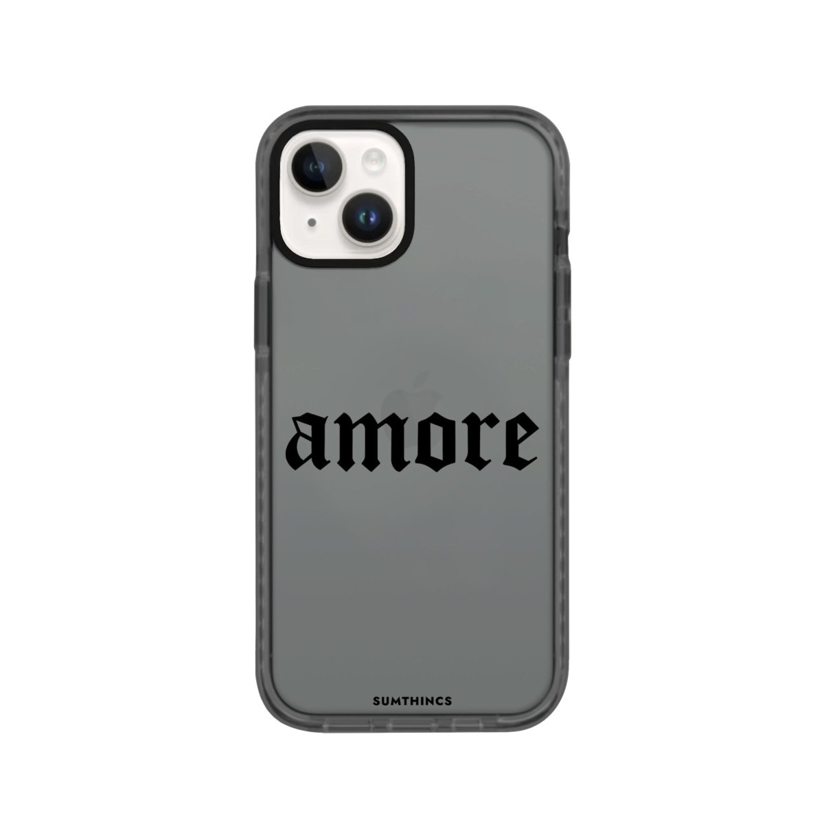 iPhone 14 Plus Amore Procase Şeffaf Telefon Kılıfı Antrasit - SUMTHINCS