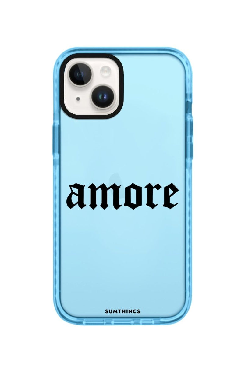 iPhone 14 Plus Amore Procase Şeffaf Telefon Kılıfı Mavi - SUMTHINCS