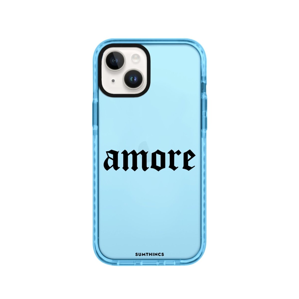 iPhone 14 Plus Amore Procase Şeffaf Telefon Kılıfı Mavi - SUMTHINCS