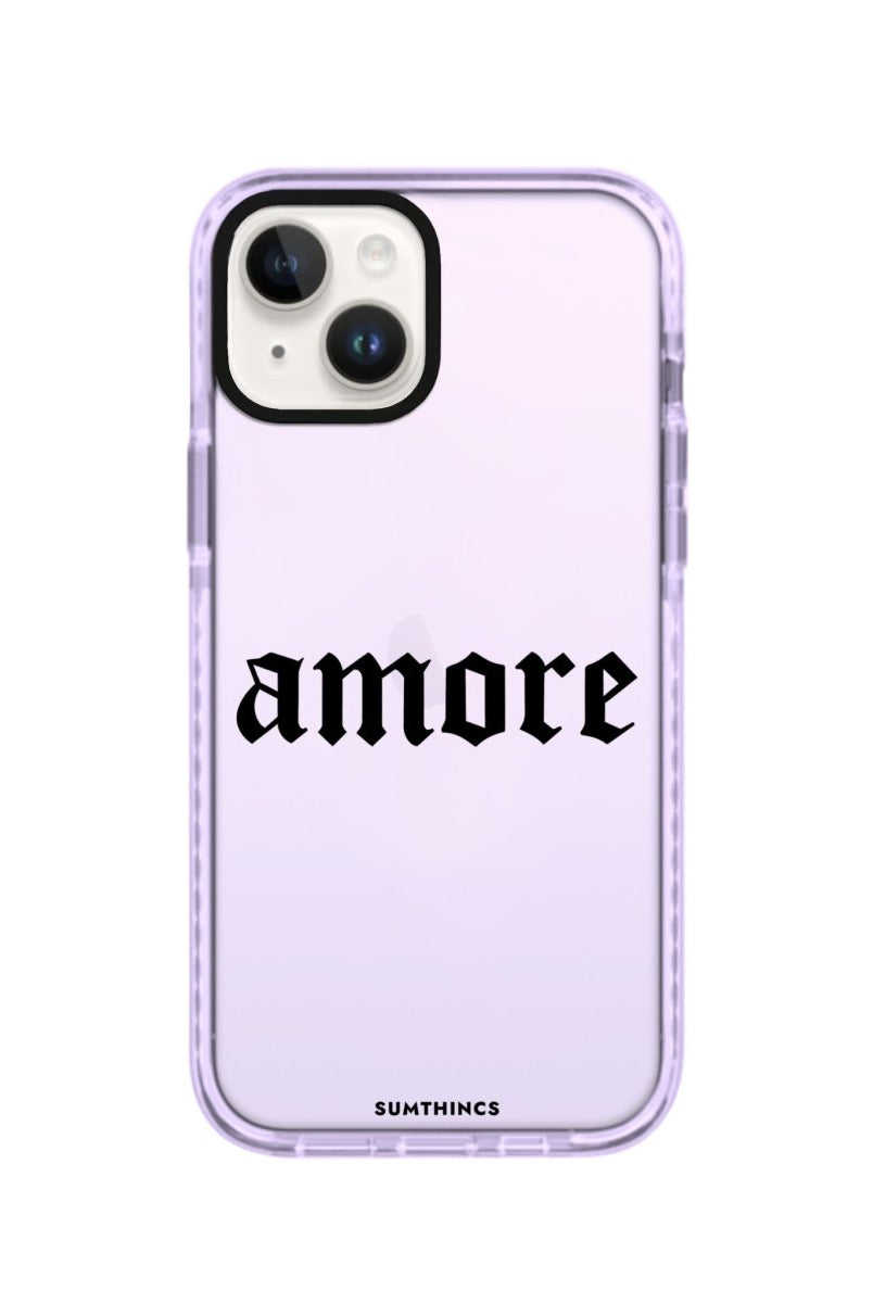 iPhone 14 Plus Amore Procase Şeffaf Telefon Kılıfı Lila - SUMTHINCS