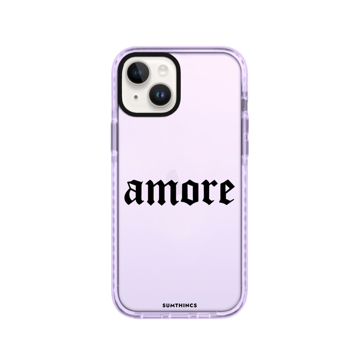 iPhone 14 Plus Amore Procase Şeffaf Telefon Kılıfı Lila - SUMTHINCS
