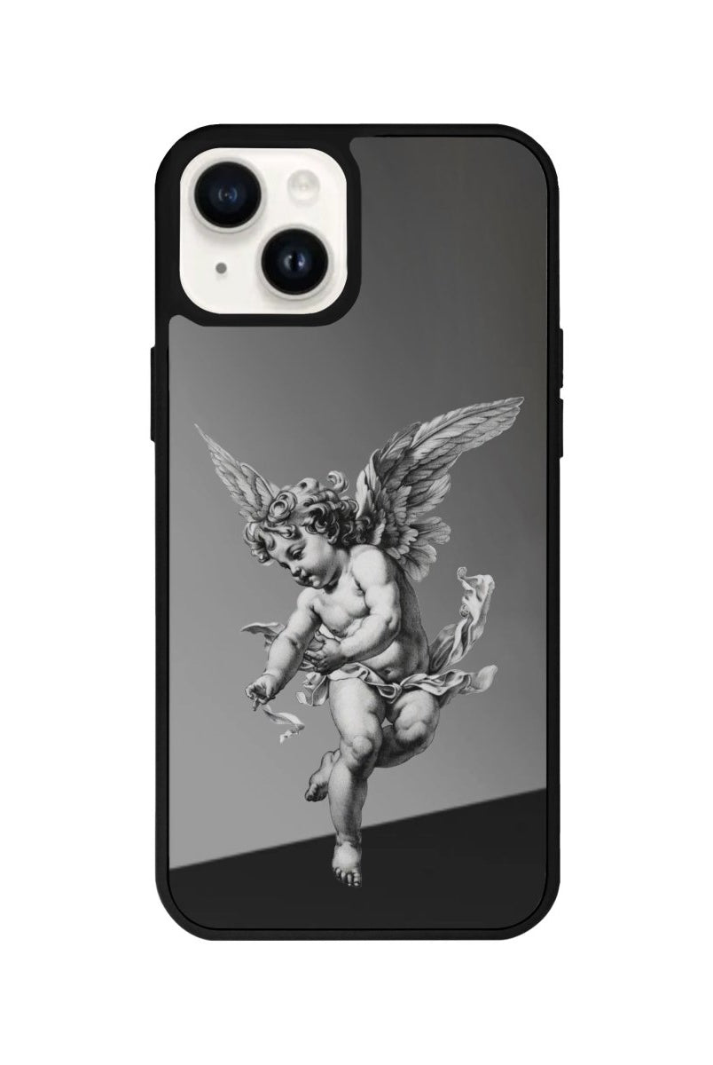 iPhone 14 Plus Angel Mirror Aynalı Telefon Kılıfı Antrasit - SUMTHINCS