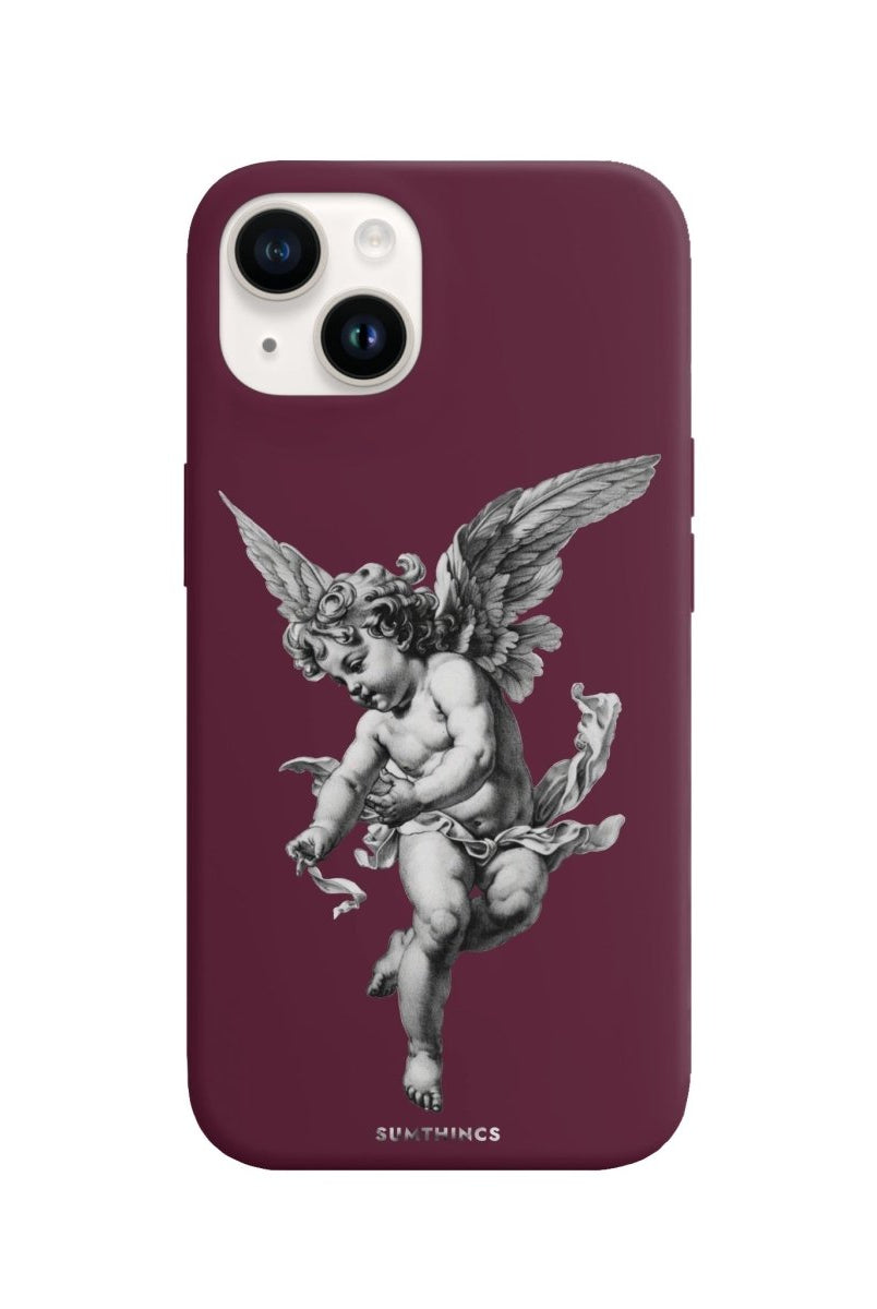 iPhone 14 Plus Angel Premium Telefon Kılıfı Bordo - SUMTHINCS