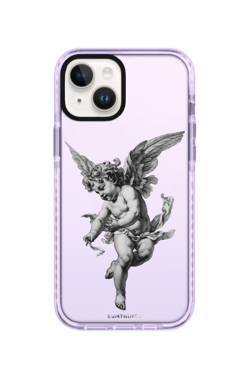 iPhone 14 Plus Angel Procase Şeffaf Telefon Kılıfı Lila - SUMTHINCS