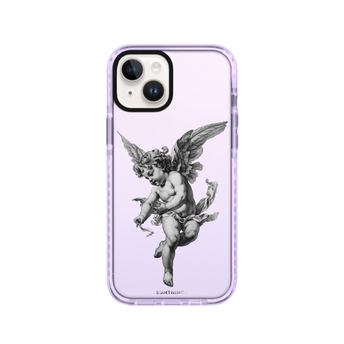 iPhone 14 Plus Angel Procase Şeffaf Telefon Kılıfı Lila - SUMTHINCS
