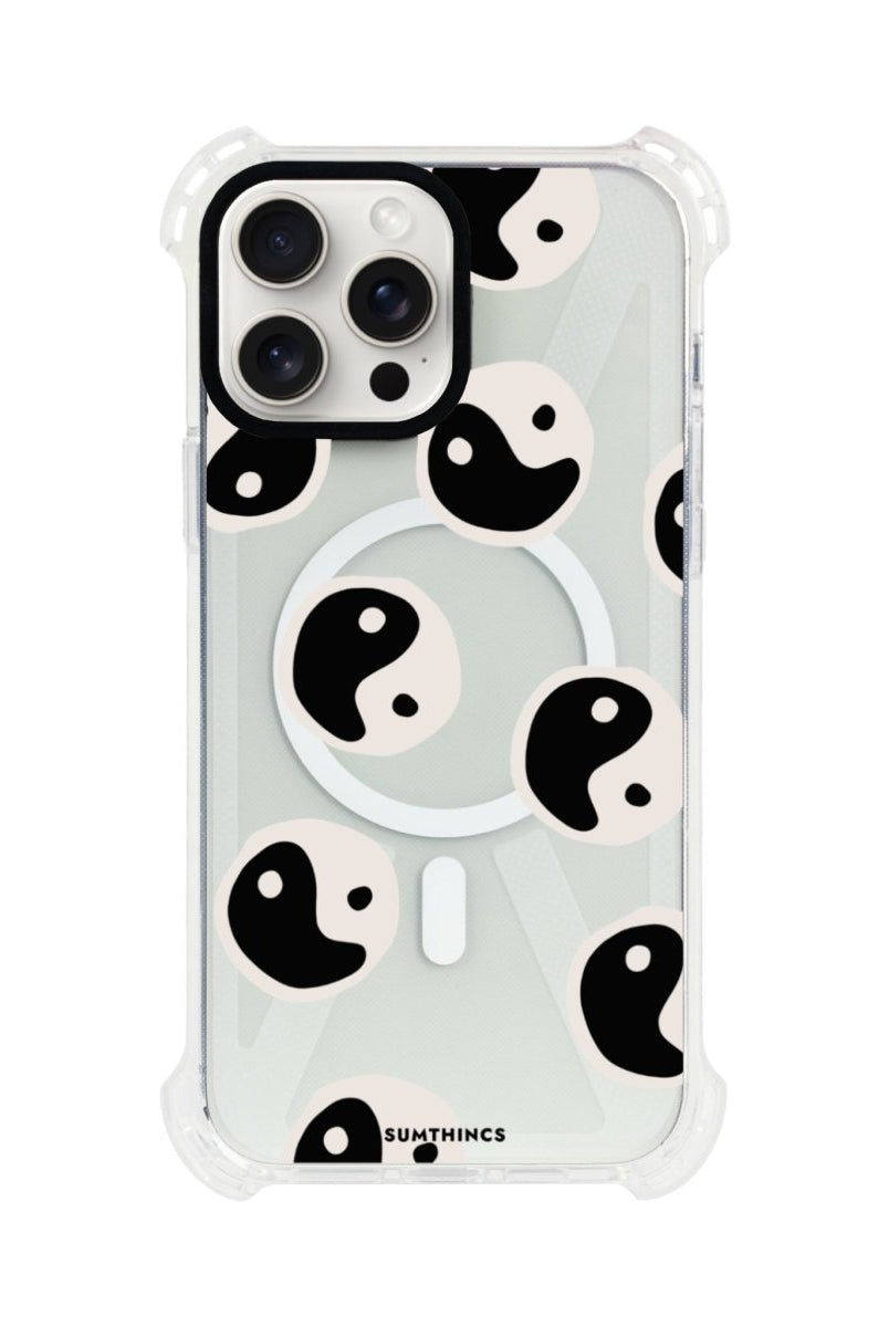 iPhone 14 Plus Balance Bumper Magsafe Şeffaf Telefon Kılıfı Beyaz Şeffaf - SUMTHINCS