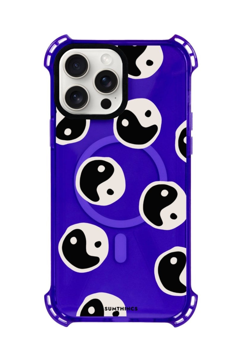 iPhone 14 Plus Balance Bumper Magsafe Şeffaf Telefon Kılıfı Mor - SUMTHINCS