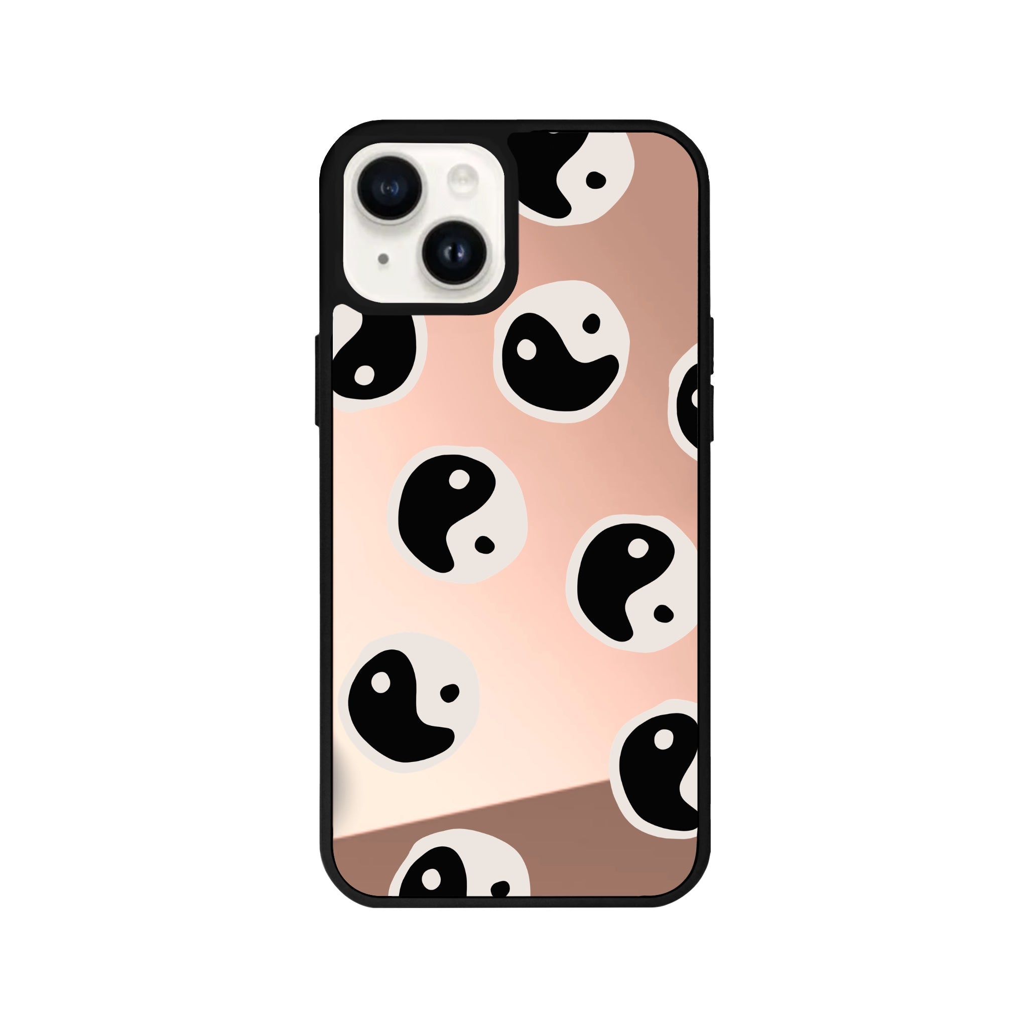 iPhone 14 Plus Balance Mirror Aynalı Telefon Kılıfı Metalik Pembe - SUMTHINCS