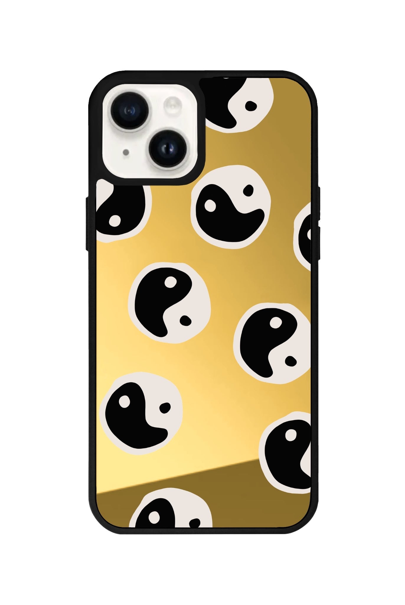 iPhone 14 Plus Balance Mirror Aynalı Telefon Kılıfı Altın - SUMTHINCS