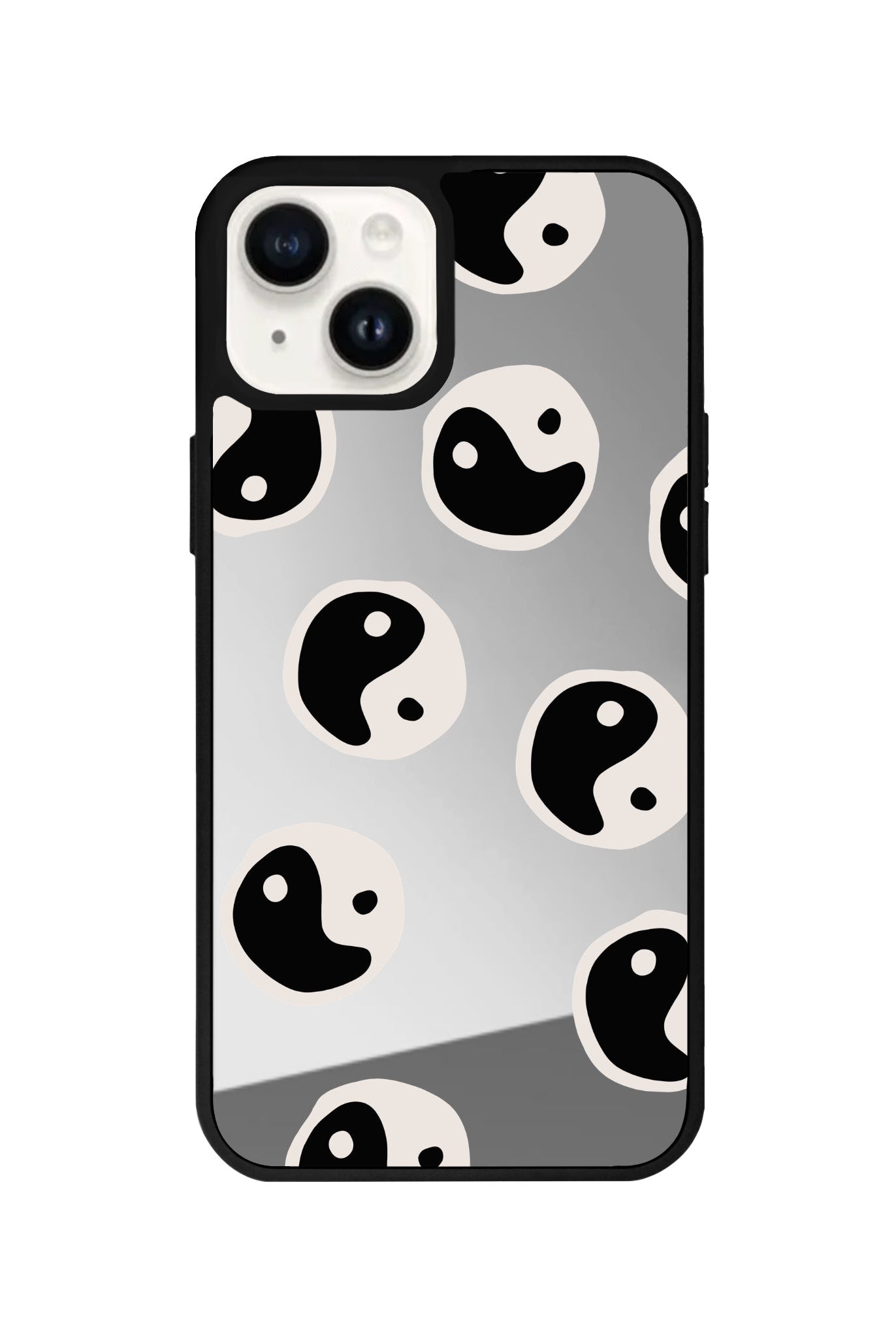 iPhone 14 Plus Balance Mirror Aynalı Telefon Kılıfı Gümüş - SUMTHINCS