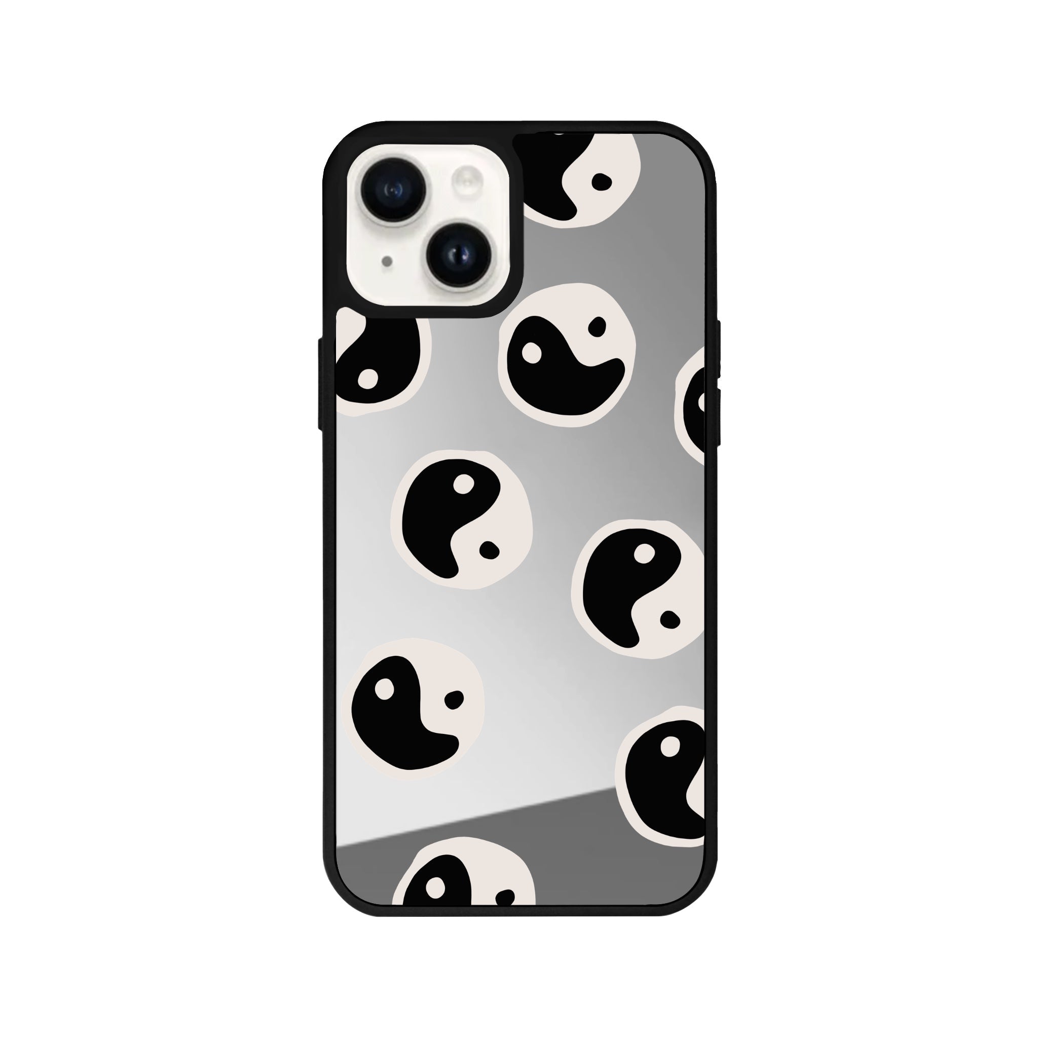 iPhone 14 Plus Balance Mirror Aynalı Telefon Kılıfı Gümüş - SUMTHINCS