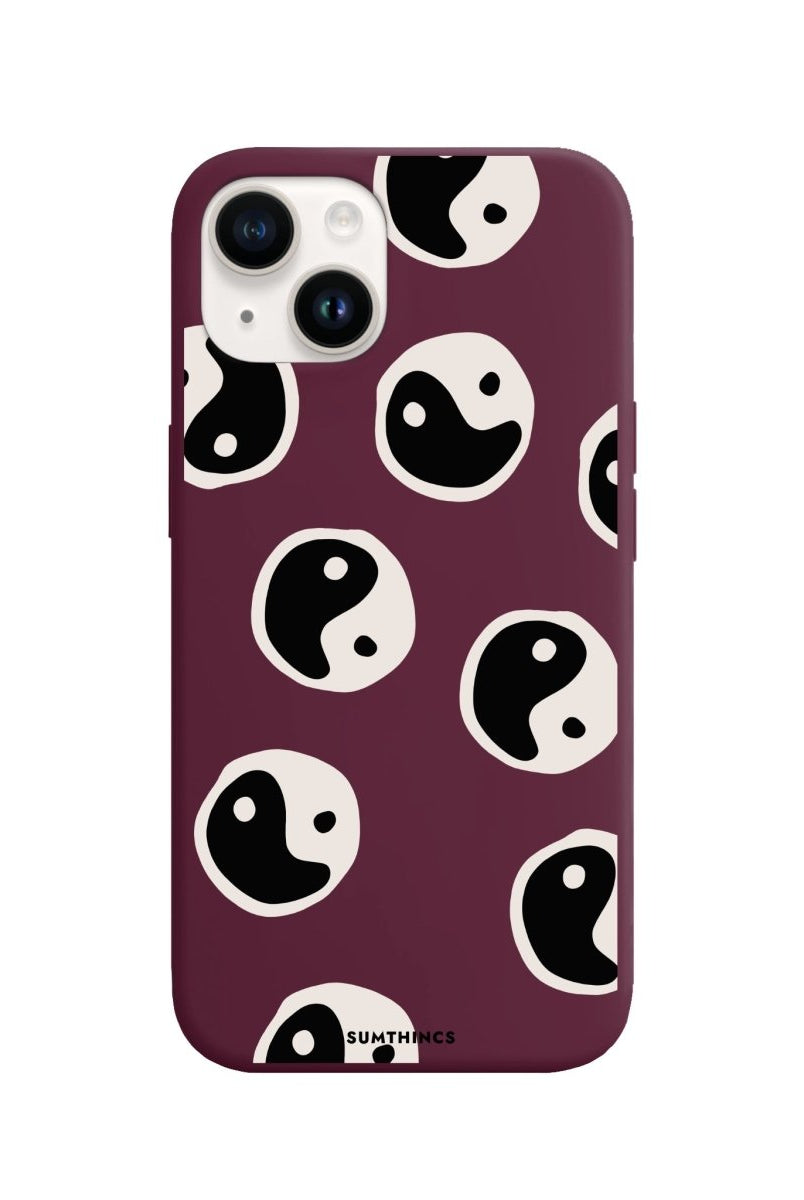 iPhone 14 Plus Balance Premium Telefon Kılıfı Bordo - SUMTHINCS