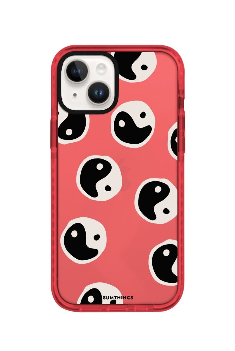 iPhone 14 Plus Balance Procase Şeffaf Telefon Kılıfı Kırmızı - SUMTHINCS