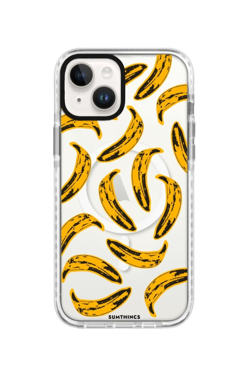 iPhone 14 Plus Banana Magsafe Procase Şeffaf Telefon Kılıfı Beyaz Şeffaf - SUMTHINCS