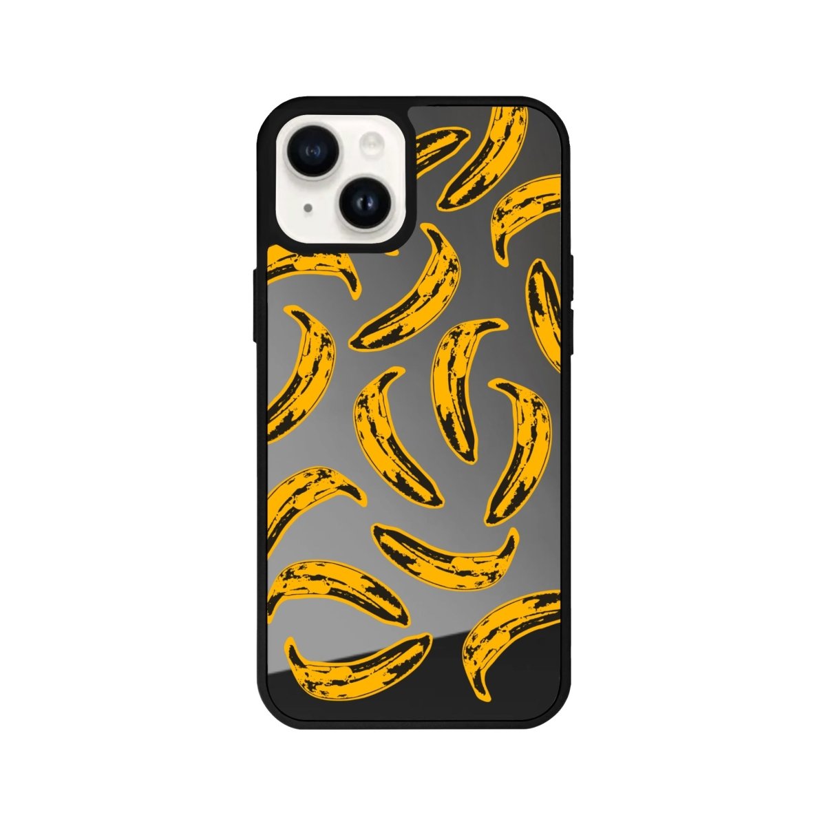 iPhone 14 Plus Banana Mirror Aynalı Telefon Kılıfı Antrasit - SUMTHINCS