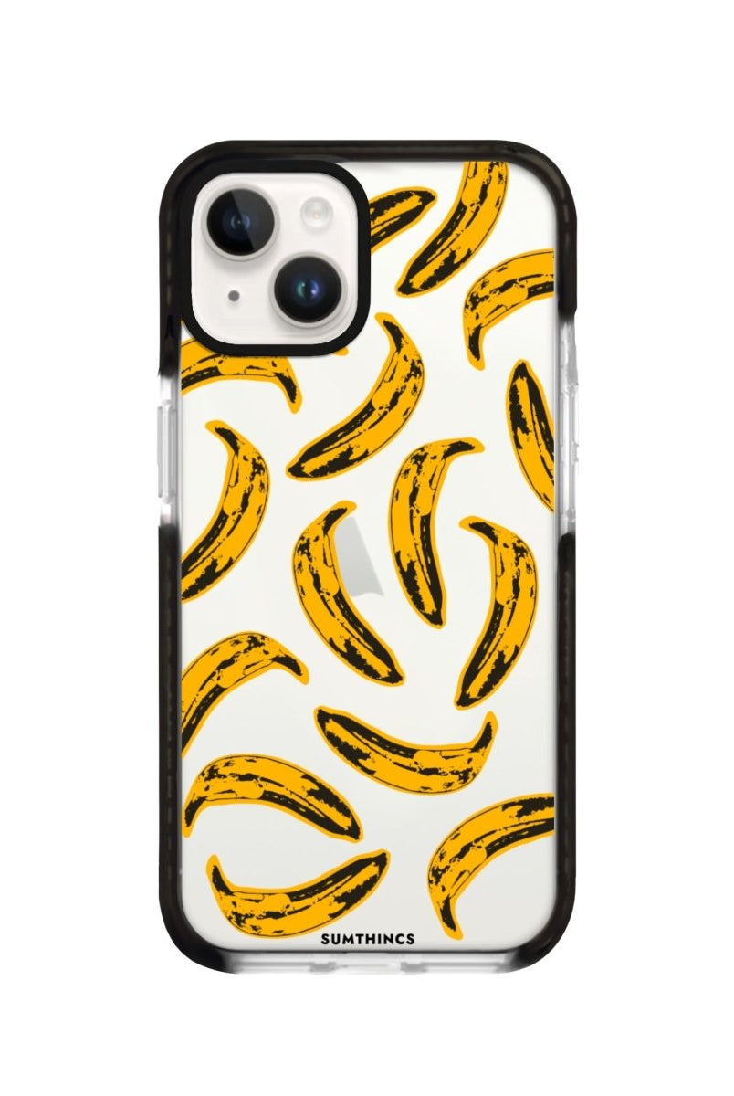 iPhone 14 Plus Banana Procase Şeffaf Telefon Kılıfı Siyah Şeffaf - SUMTHINCS