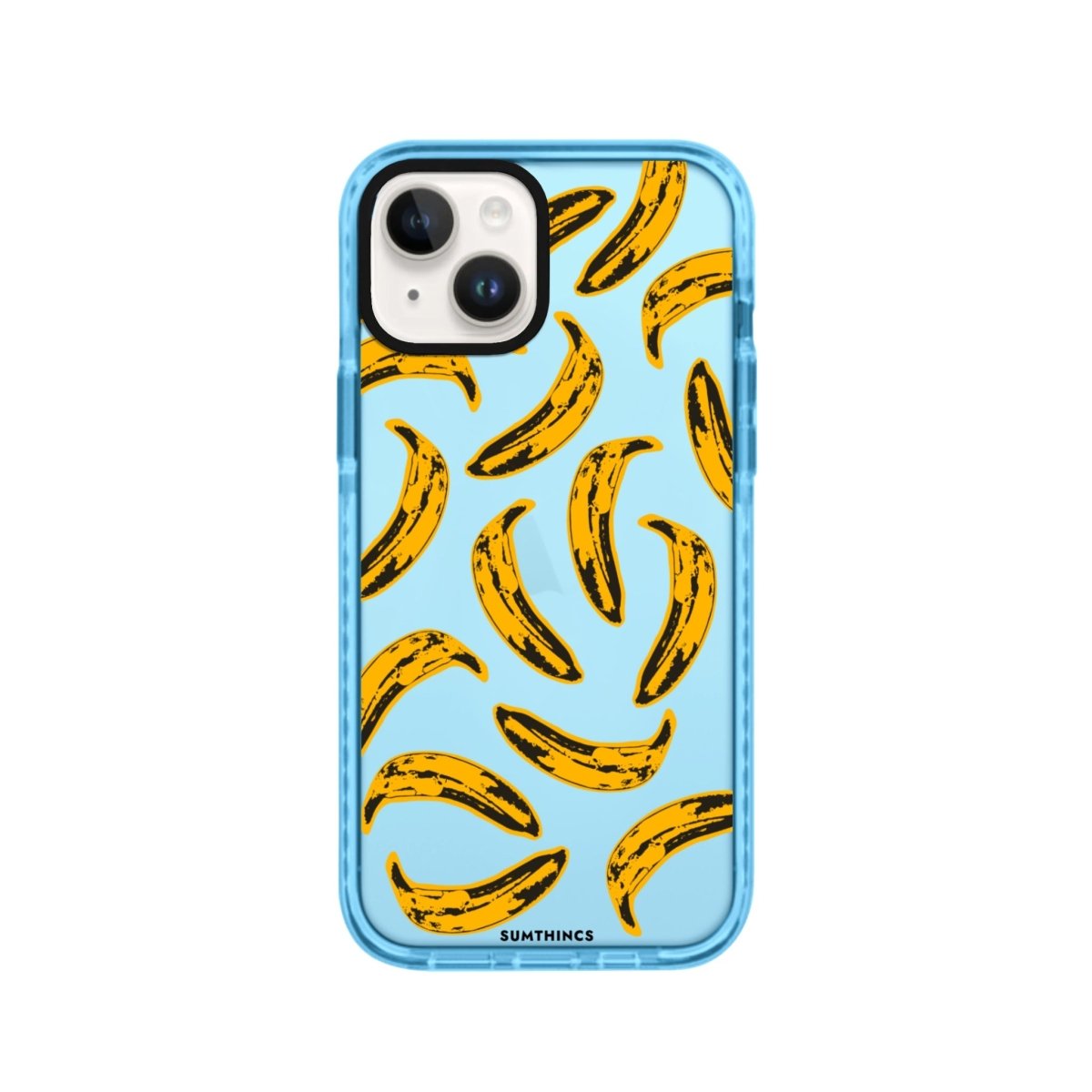 iPhone 14 Plus Banana Procase Şeffaf Telefon Kılıfı Mavi - SUMTHINCS