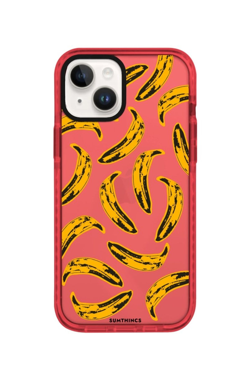 iPhone 14 Plus Banana Procase Şeffaf Telefon Kılıfı Kırmızı - SUMTHINCS