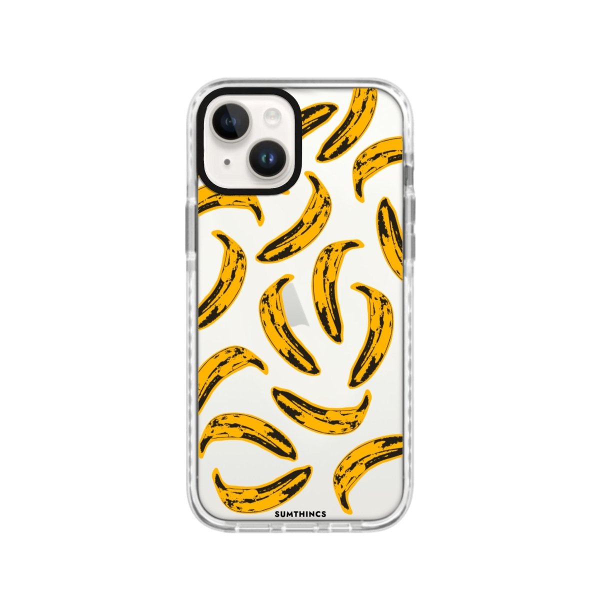 iPhone 14 Plus Banana Procase Şeffaf Telefon Kılıfı Beyaz Şeffaf - SUMTHINCS