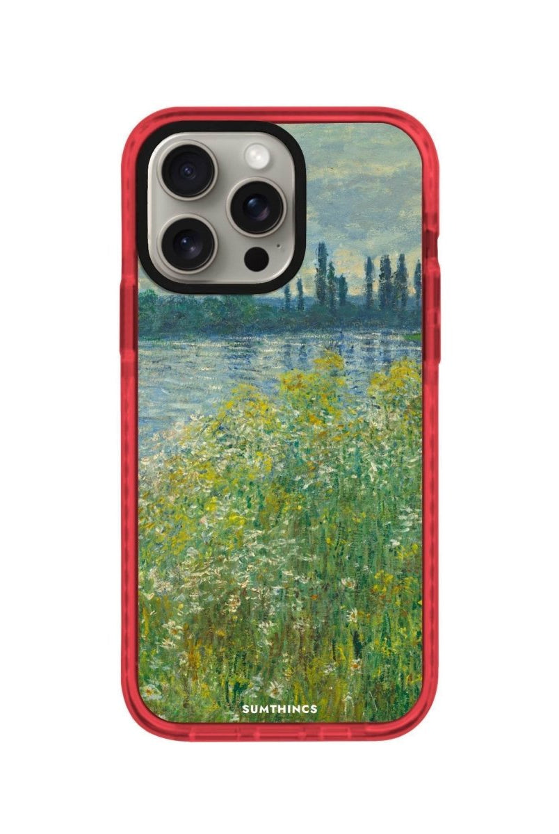 iPhone 14 Plus Banks of the Seine Procase Şeffaf Telefon Kılıfı Kırmızı - SUMTHINCS