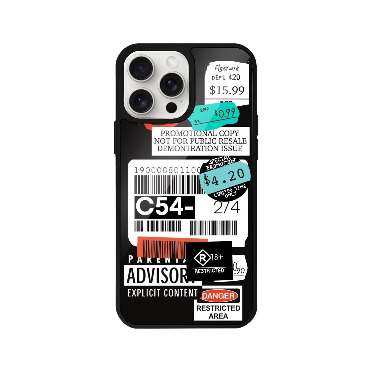 iPhone 14 Plus Barcode C54 Glossy Cam Telefon Kılıfı - SUMTHINCS