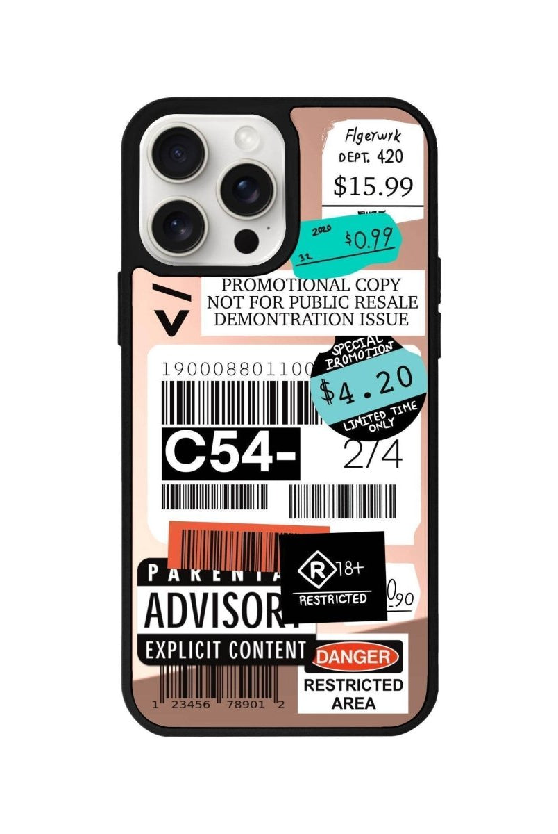 iPhone 14 Plus Barcode C54 Mirror Aynalı Telefon Kılıfı Metalik Pembe - SUMTHINCS