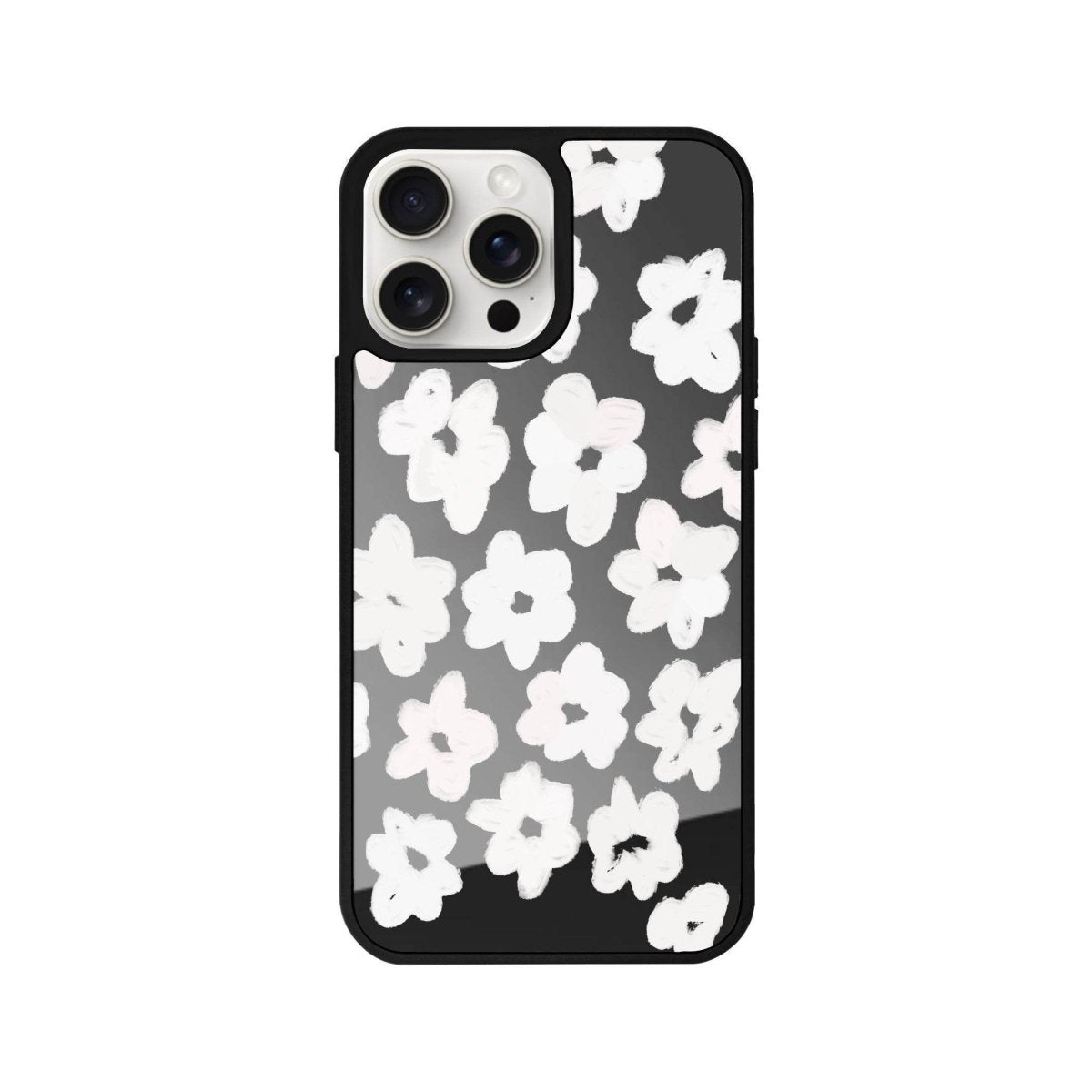 iPhone 14 Plus Blossoms Mirror Aynalı Telefon Kılıfı Antrasit - SUMTHINCS