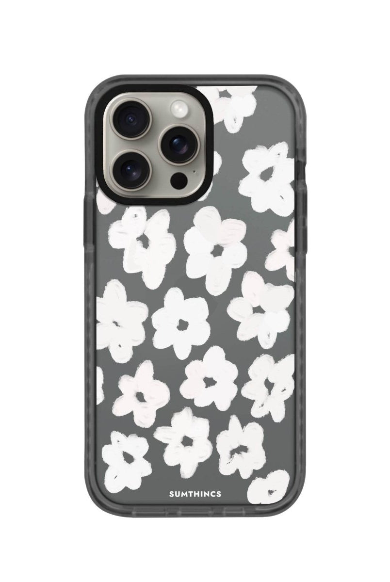 iPhone 14 Plus Blossoms Procase Şeffaf Telefon Kılıfı Antrasit - SUMTHINCS