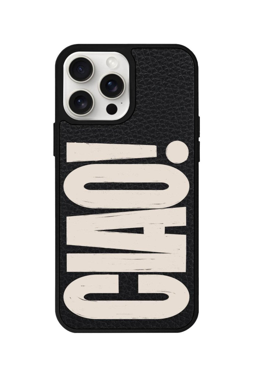 iPhone 14 Plus CIAO! Leather Vegan Deri Telefon Kılıfı Siyah - SUMTHINCS