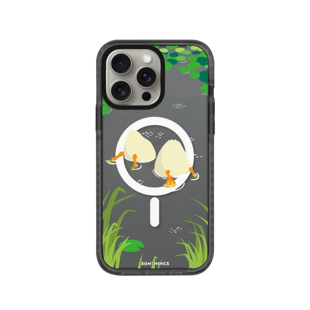 iPhone 14 Plus Ducks Magsafe Procase Şeffaf Telefon Kılıfı Beyaz Şeffaf - SUMTHINCS