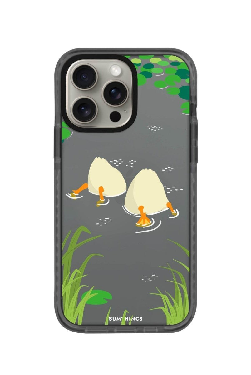 iPhone 14 Plus Ducks Procase Şeffaf Telefon Kılıfı Antrasit - SUMTHINCS