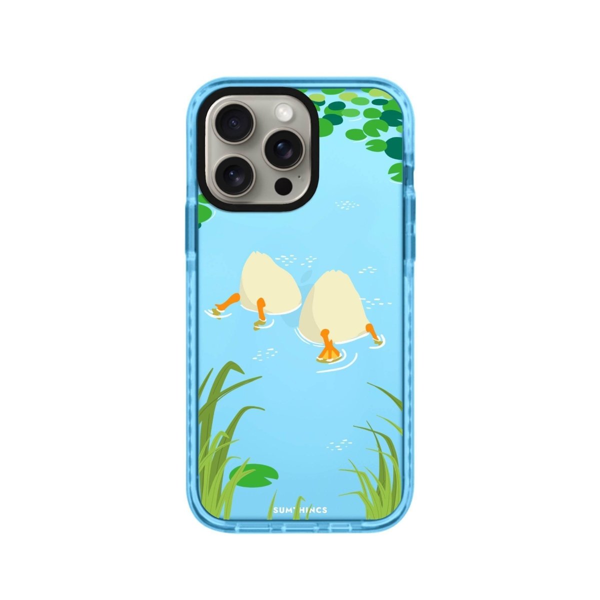 iPhone 14 Plus Ducks Procase Şeffaf Telefon Kılıfı Mavi - SUMTHINCS