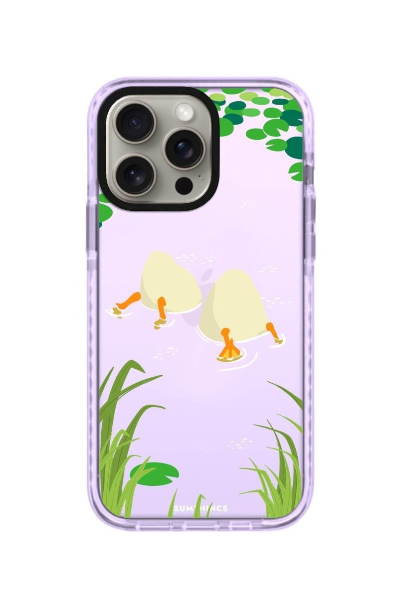 iPhone 14 Plus Ducks Procase Şeffaf Telefon Kılıfı Lila - SUMTHINCS