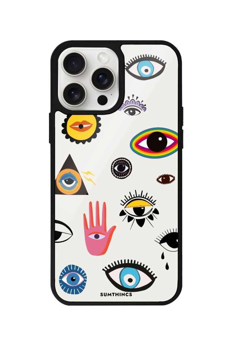 iPhone 14 Plus Eye Stickers Glossy Cam Telefon Kılıfı - SUMTHINCS