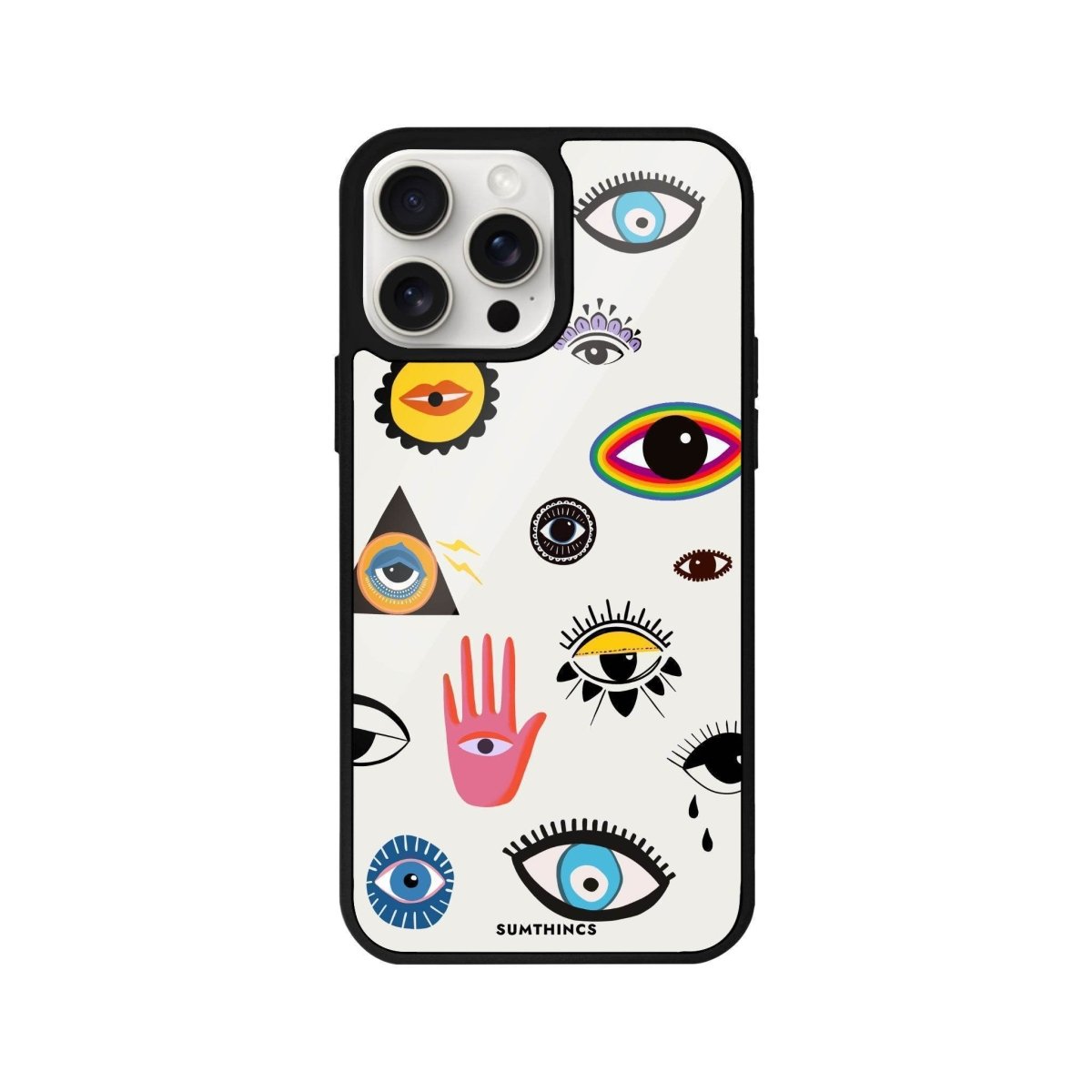 iPhone 14 Plus Eye Stickers Glossy Cam Telefon Kılıfı - SUMTHINCS