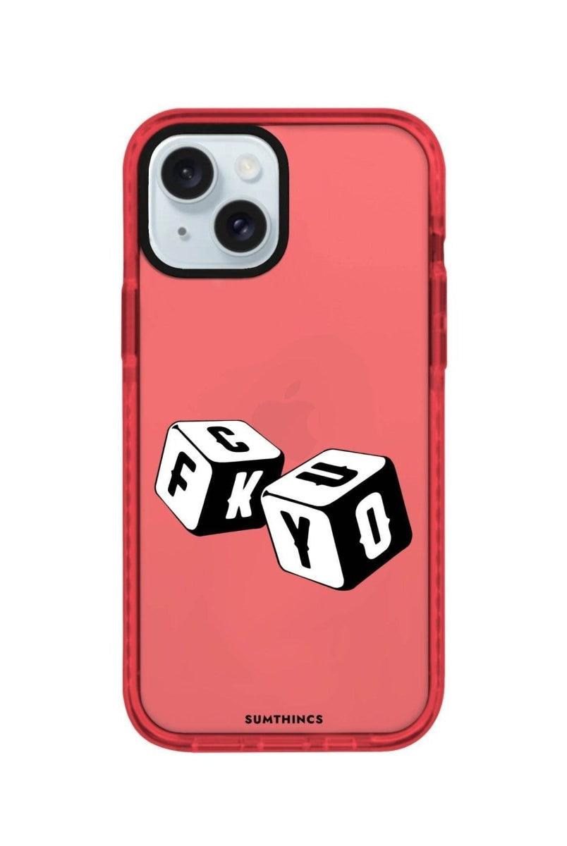 iPhone 14 Plus Fck You Procase Şeffaf Telefon Kılıfı Kırmızı - SUMTHINCS