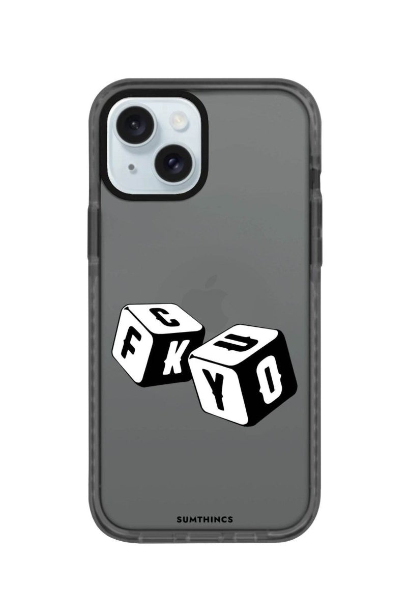 iPhone 14 Plus Fck You Procase Şeffaf Telefon Kılıfı Antrasit - SUMTHINCS