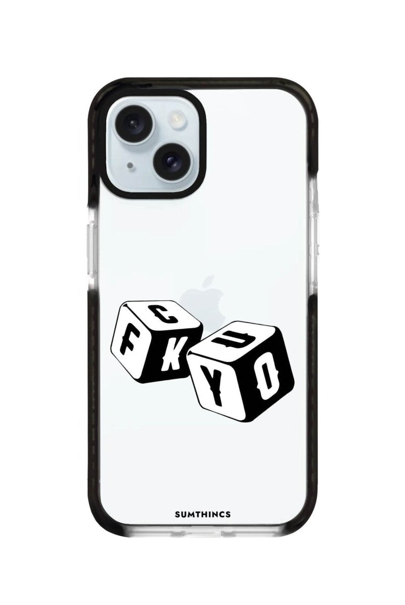 iPhone 14 Plus Fck You Procase Şeffaf Telefon Kılıfı Siyah Şeffaf - SUMTHINCS