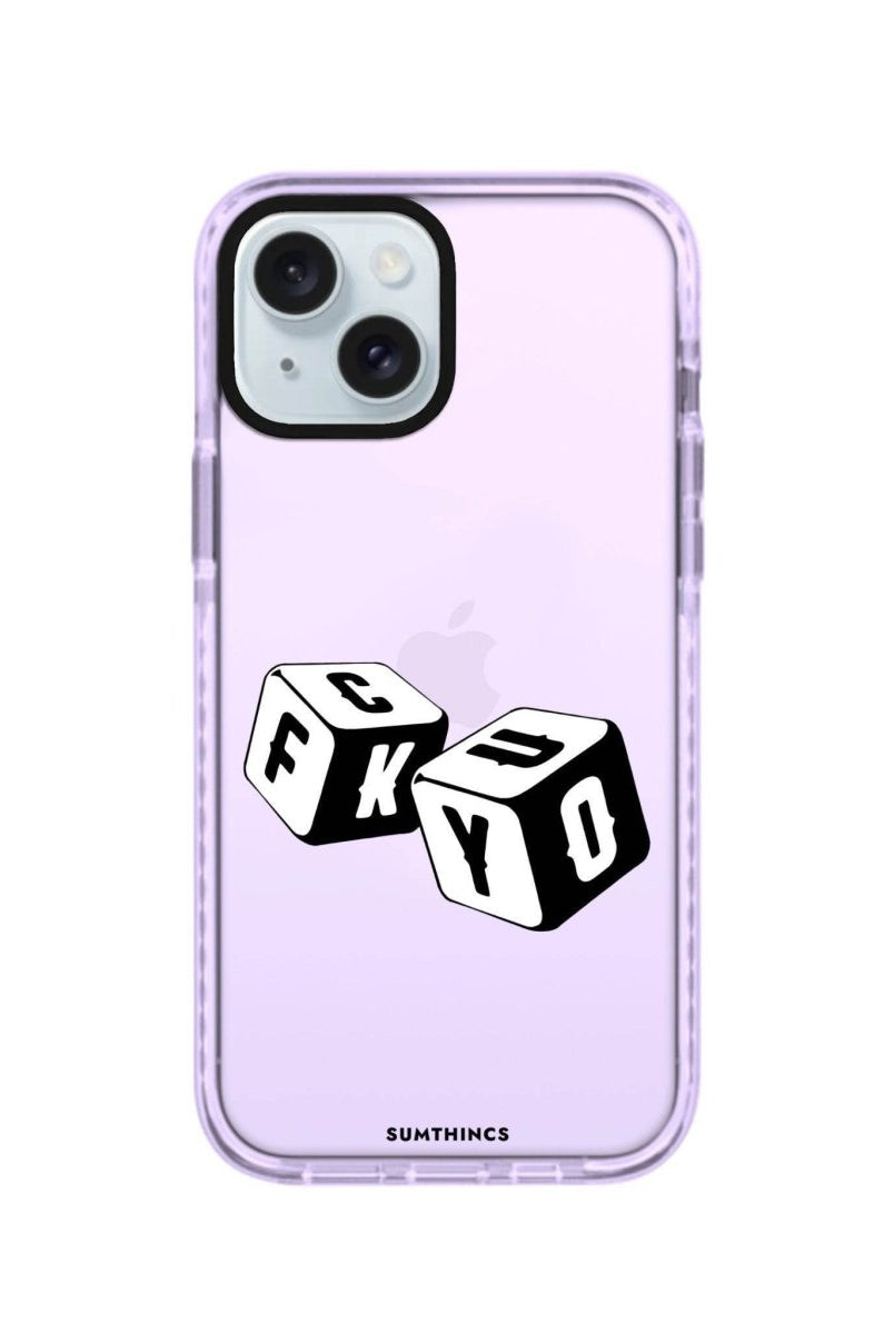 iPhone 14 Plus Fck You Procase Şeffaf Telefon Kılıfı Lila - SUMTHINCS