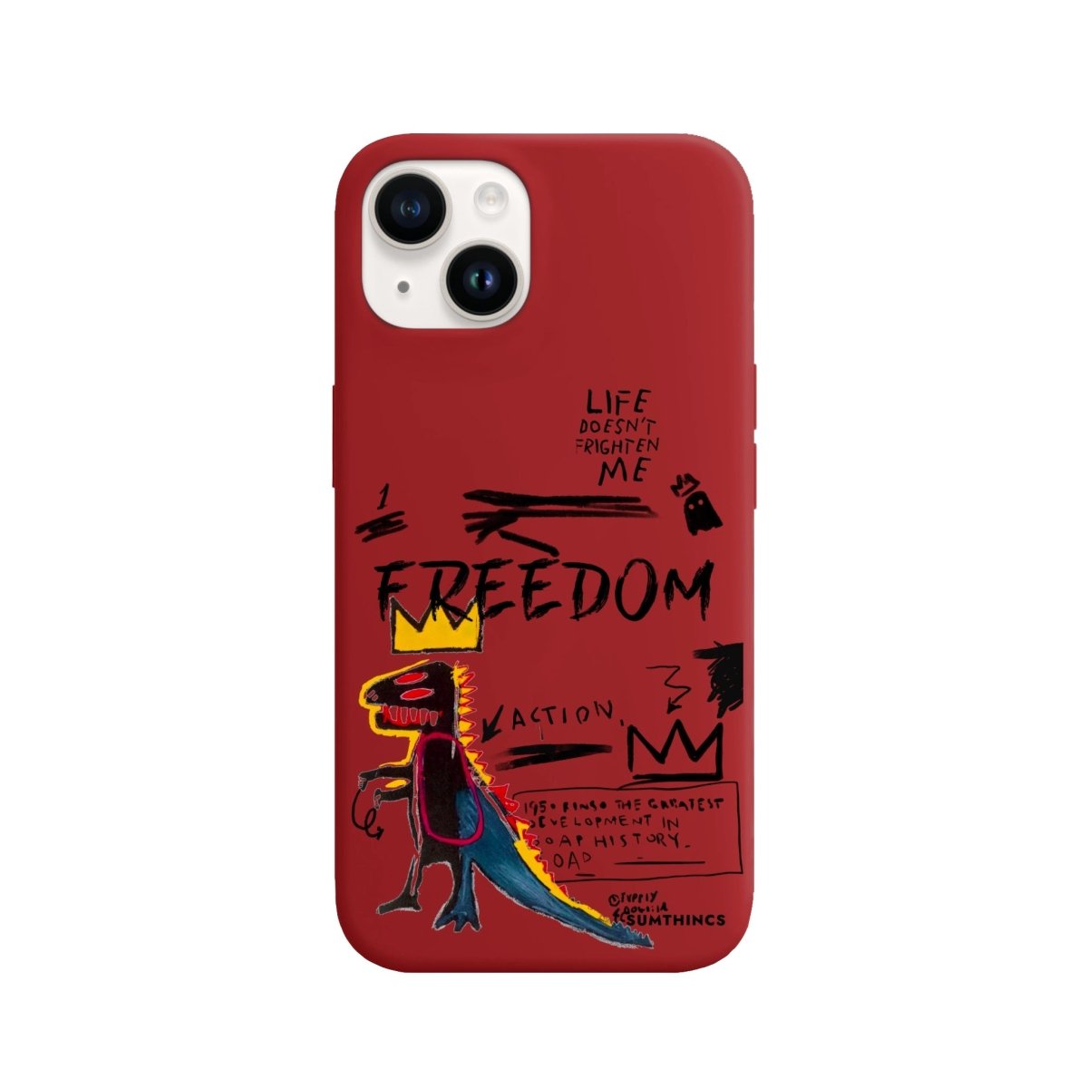iPhone 14 Plus Freedom Premium Telefon Kılıfı Kırmızı - SUMTHINCS