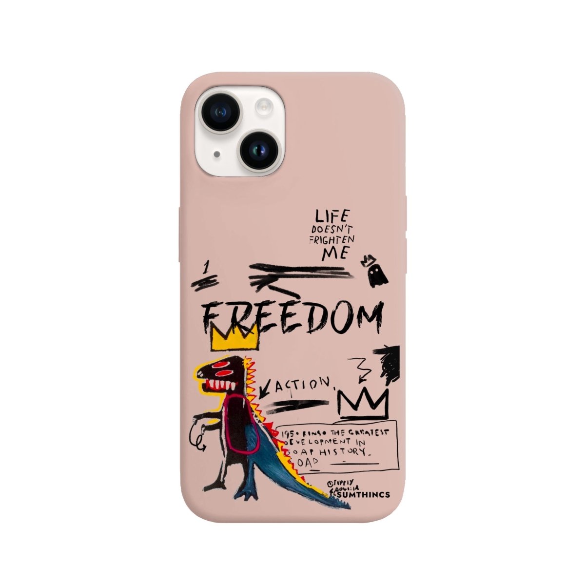 iPhone 14 Plus Freedom Premium Telefon Kılıfı Bej - SUMTHINCS