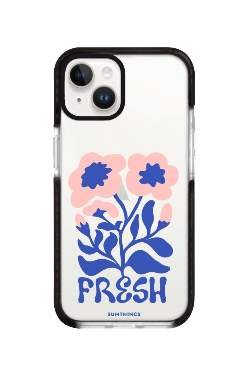 iPhone 14 Plus Fresh Flowers Procase Şeffaf Telefon Kılıfı Siyah Şeffaf - SUMTHINCS