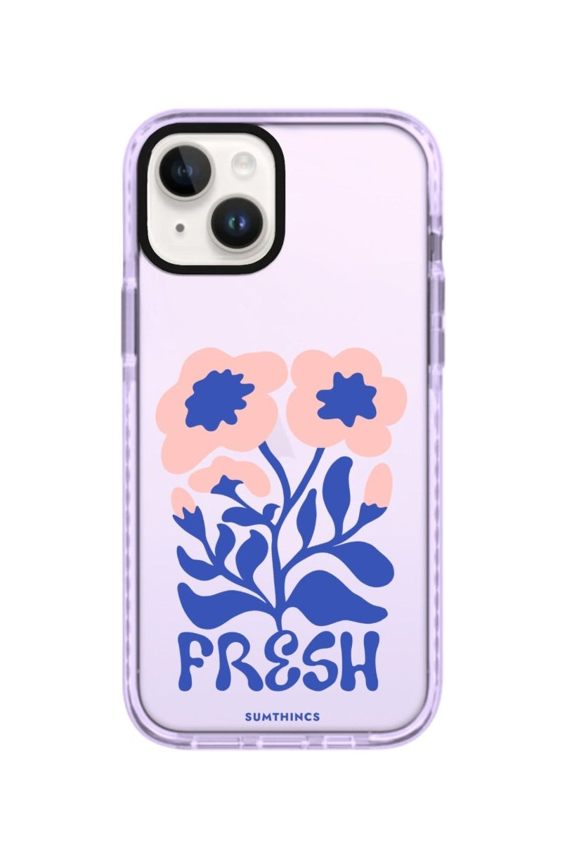 iPhone 14 Plus Fresh Flowers Procase Şeffaf Telefon Kılıfı Lila - SUMTHINCS