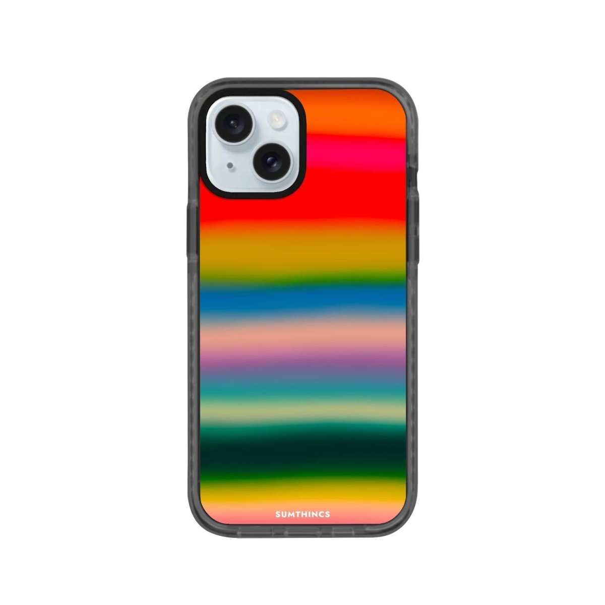 iPhone 14 Plus Gradient Glow Procase Şeffaf Telefon Kılıfı Antrasit - SUMTHINCS