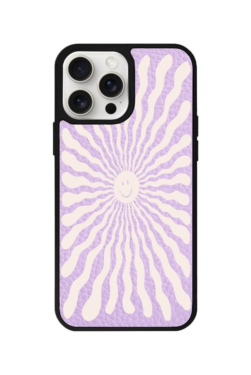 iPhone 14 Plus Happy Little Sun Leather Vegan Deri Telefon Kılıfı - SUMTHINCS