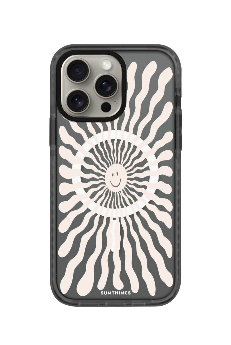 iPhone 14 Plus Happy Little Sun Magsafe Procase Şeffaf Telefon Kılıfı Antrasit - SUMTHINCS