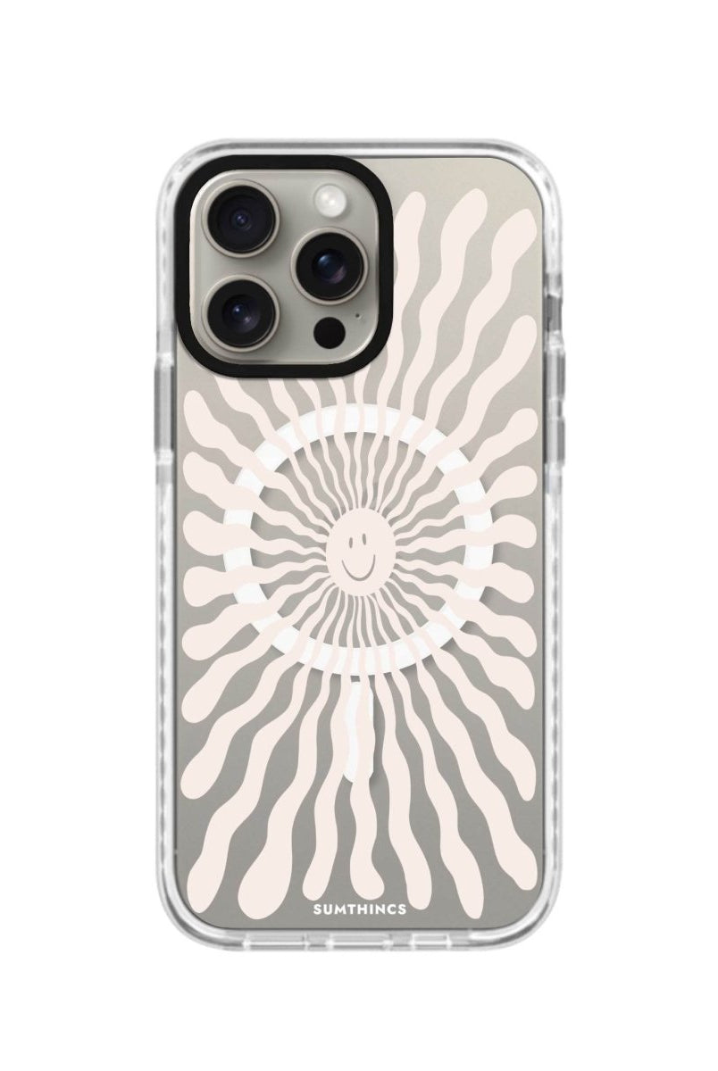 iPhone 14 Plus Happy Little Sun Magsafe Procase Şeffaf Telefon Kılıfı Beyaz Şeffaf - SUMTHINCS