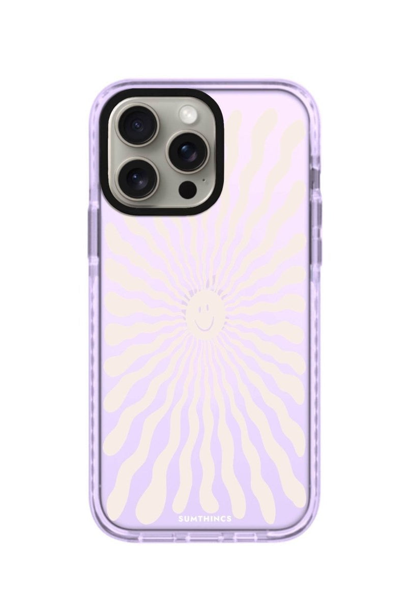 iPhone 14 Plus Happy Little Sun Procase Şeffaf Telefon Kılıfı Lila - SUMTHINCS